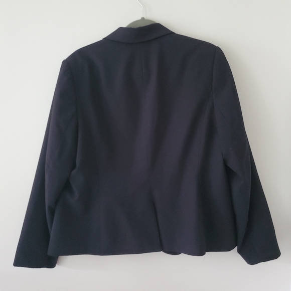 Calvin Klein Women's Black 2 Button Lux Blazer Lined Size 14W - Picture 12 of 12